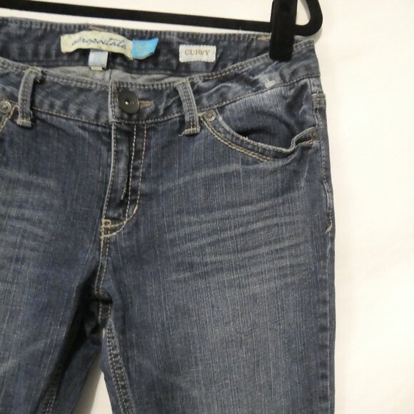 AEROPOSTALE - Railey Skinny Flare - Curvy | size 7/8 long | Faded Blue Denim - Picture 5 of 16